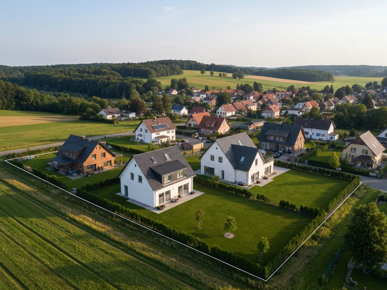 Baugrundstück Baindt — Luftbild